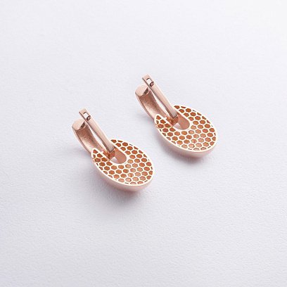 Серьги "Melaine" в красном золоте с09111 №5