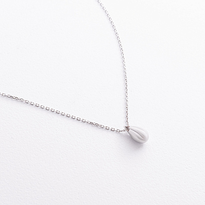 Серебряное колье "Капелька" 908-01302 №3