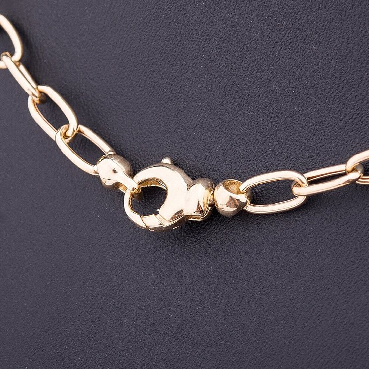 Эксклюзивное золотое колье в стиле "Тиффани" с фианитами кол00846 от ювелирного магазина Оникс - 2