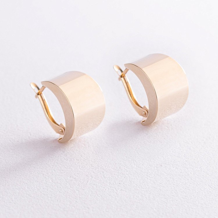 Серьги "Лунница" в желтом золоте 470569м от ювелирного магазина Оникс