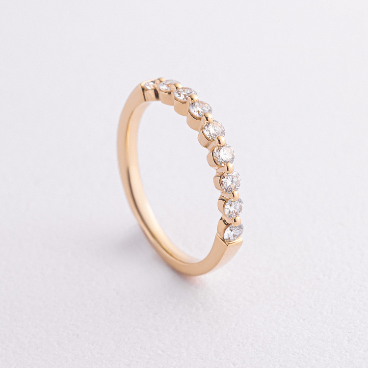 Золота каблучка з діамантами кб0593ri від ювелірного магазину Онікс