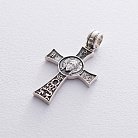 Православний хрест "Спаси і Збережи" з чорнінням 132474 от ювелирного магазина Оникс