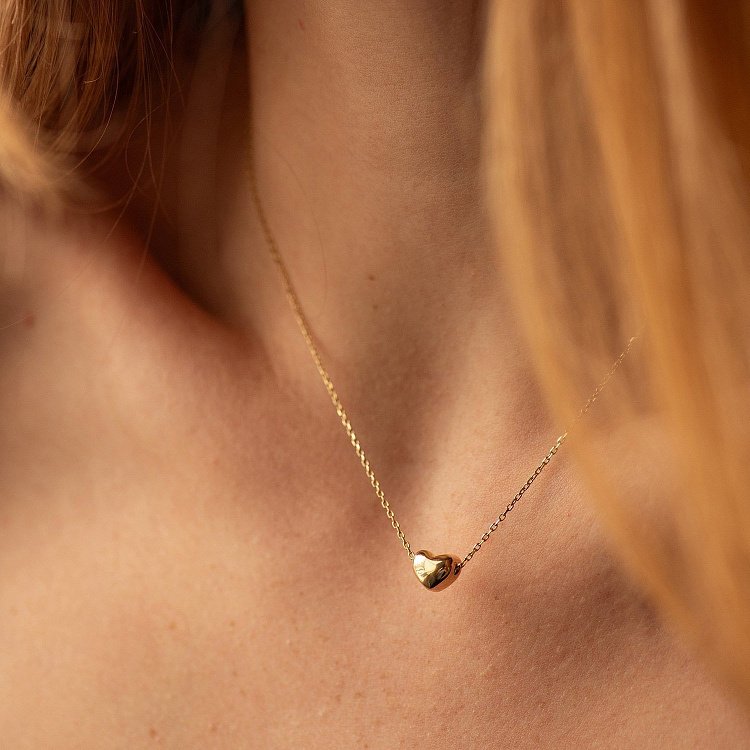 Золоте кольє з сердечком кол01339 від ювелірного магазину Онікс - 9