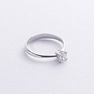 Помолвочное кольцо с бриллиантом (белое золото) 211221121 от ювелирного магазина Оникс - 1
