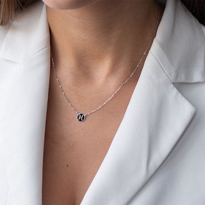 Срібне кольє "Знак зодіаку Близнюки" 18974близнюки №2