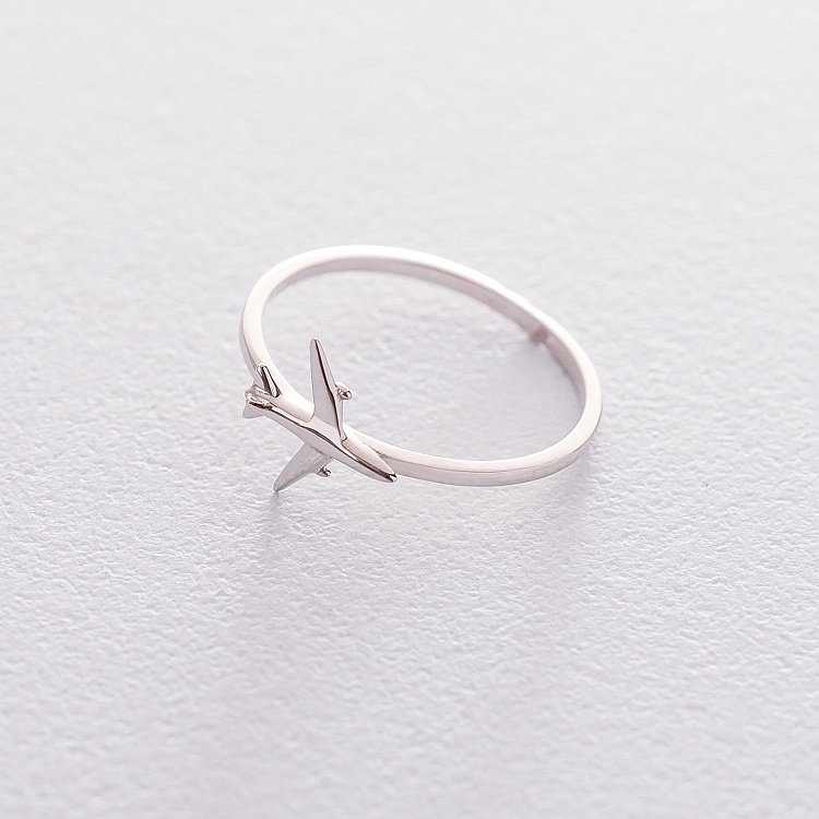 Золота каблучка "Літачок" к06334 від ювелірного магазину Онікс - 3