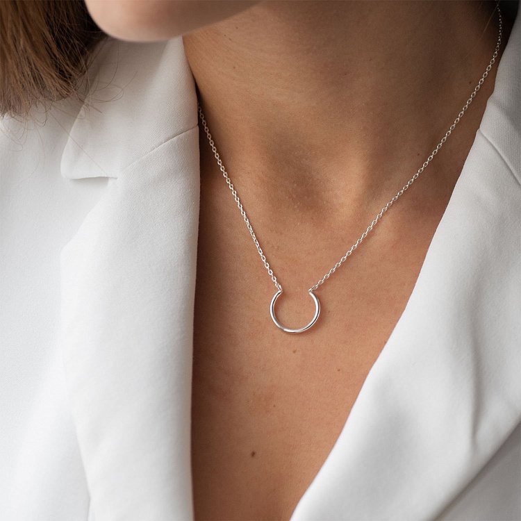 Срібне кольє "Комплімент" 181064 від ювелірного магазину Онікс