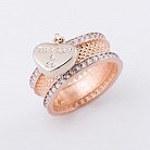 Эксклюзивное золотое кольцо с фианитами к04845 от ювелирного магазина Оникс