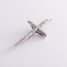 Срібний хрест з чорнінням 131042 от ювелирного магазина Оникс - 1