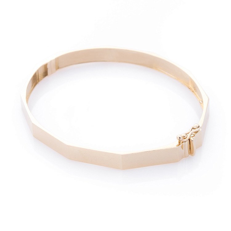 Жорсткий золотий браслет б04131 від ювелірного магазину Онікс - 1