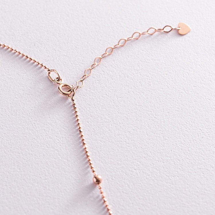 Кольє "Кульки" у червоному золоті кол02127 від ювелірного магазину Онікс - 4