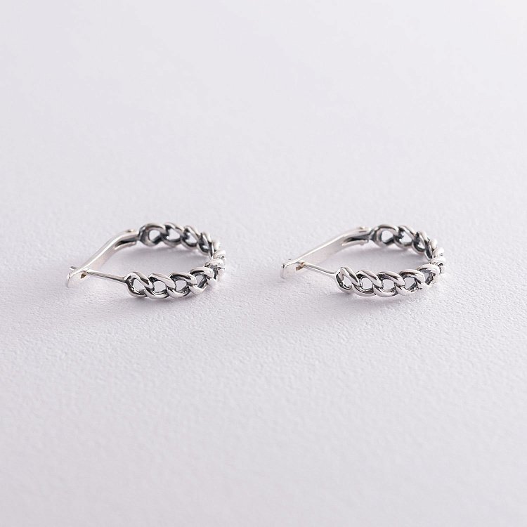 Срібні сережки "Анетт" 122993 від ювелірного магазину Онікс - 2