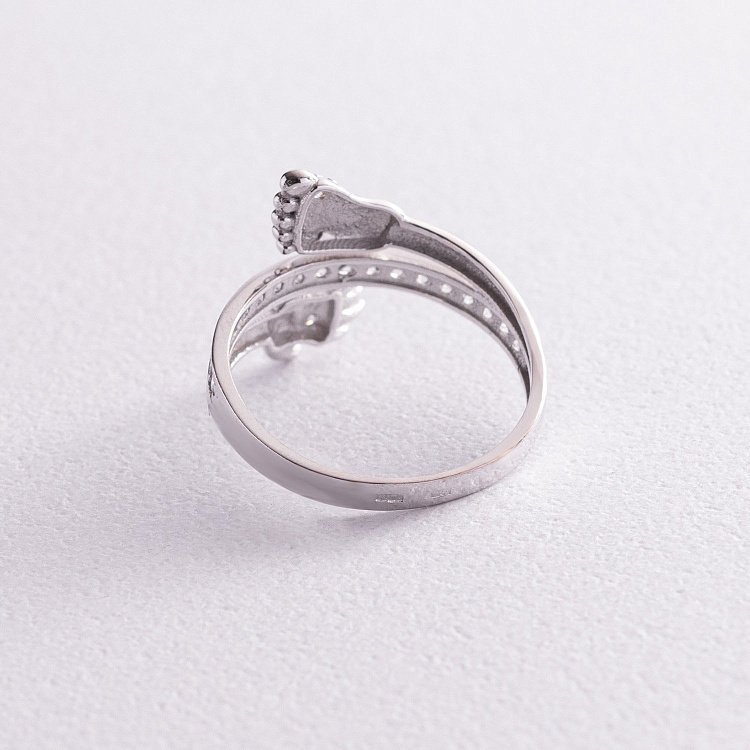 Золотое кольцо "Ручка - ножка младенца" к05020 от ювелирного магазина Оникс - 2