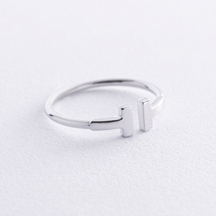 Каблучка "Tina" в білому золоті к05191 від ювелірного магазину Онікс - 6