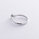 Помолвочное кольцо с бриллиантом (белое золото) 220611121 от ювелирного магазина Оникс - 2