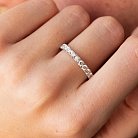 Золотое кольцо с дорожкой камней (бриллианты) кб0093cha от ювелирного магазина Оникс - 4