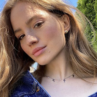 Серебряные серьги "Крестики" 122355 №4