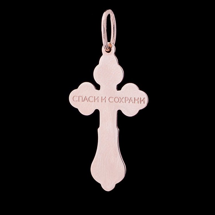 Золотий хрестик п02437 від ювелірного магазину Онікс - 4