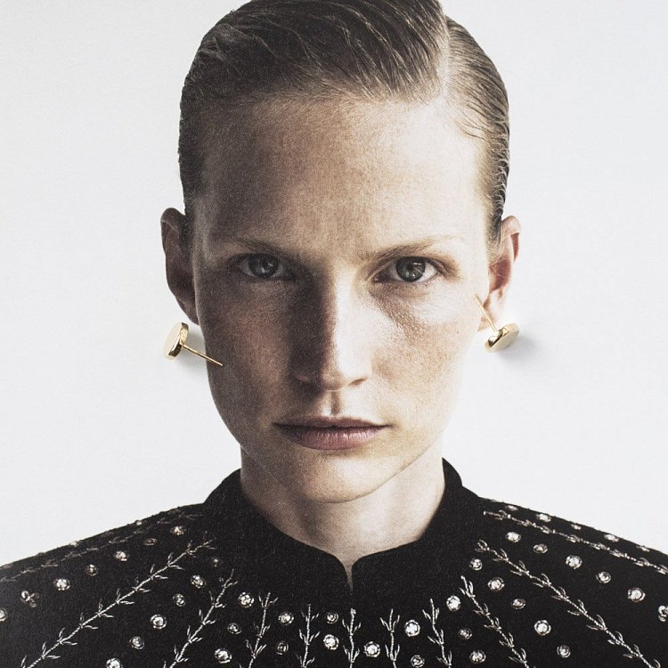 Золоті сережки-пусети "Кружечки" с05559 від ювелірного магазину Онікс - 5