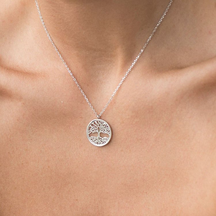 Серебряное колье "Древо жизни" 18644 от ювелирного магазина Оникс - 4