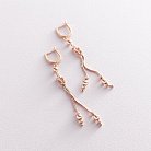 Золотые серьги с шариками с07158 от ювелирного магазина Оникс