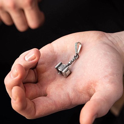 Срібний кулон "Молот Сварога" 218 №11