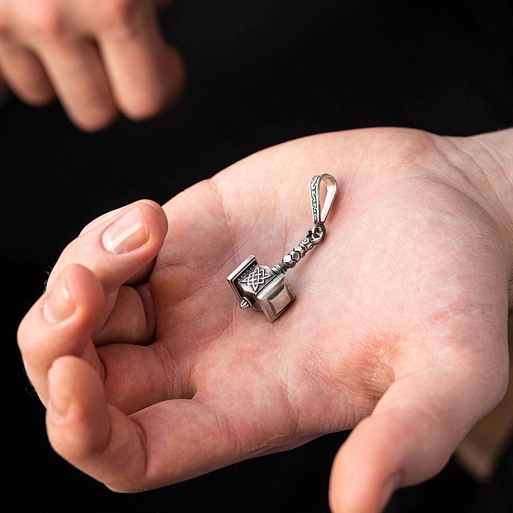 Срібний кулон "Молот Сварога" 218 від ювелірного магазину Онікс - 11