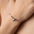 Срібний браслет "Метелик" з кульками (фіаніти) 141560 от ювелирного магазина Оникс - 3