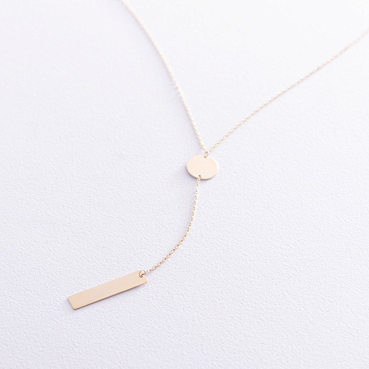 Кольє в жовтому золоті (можливе гравіювання) кол01720 від ювелірного магазину Онікс - 2