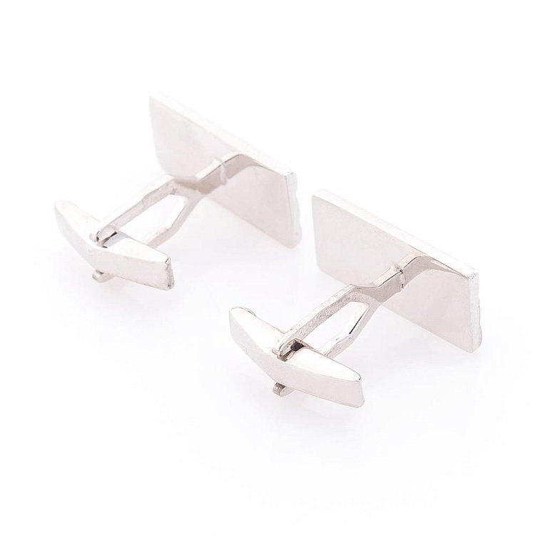 Срібні запонки (родій) 25055 від ювелірного магазину Онікс - 1