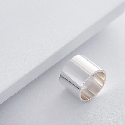 Широка каблучка "Плутон" в сріблі 112154 №2