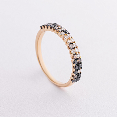 Золота каблучка з діамантами кб0611mi
