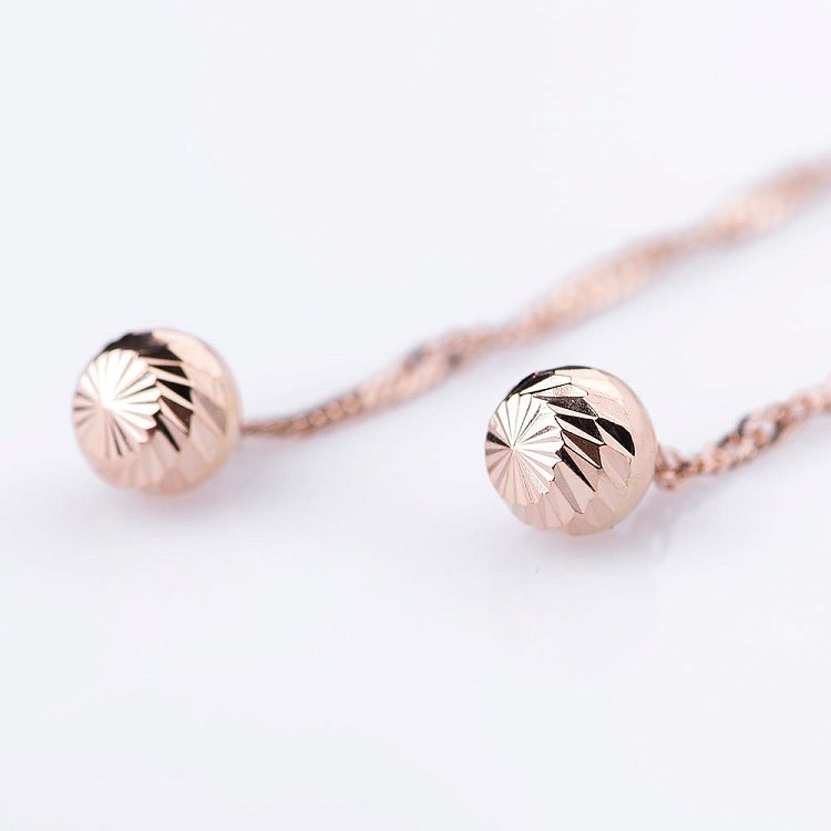 Золоті сережки "Кульки" с04552 від ювелірного магазину Онікс - 1