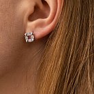 Золоті сережки - пусети з діамантами 323101121 от ювелирного магазина Оникс - 1