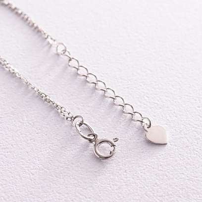 Срібний браслет "Конюшина" з оніксом 141630 №5