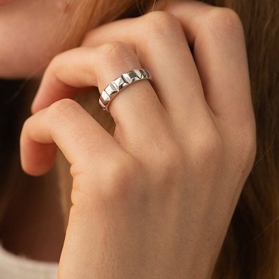 Серебряное кольцо "Nicole" 7237 №6