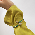 Жорсткий браслет "Змія" у жовтому золоті (фіаніти, емаль) б05170 от ювелирного магазина Оникс - 8