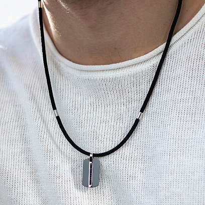 Жетон из белого золота (цирконий, фианиты) 403-00002/2 №4