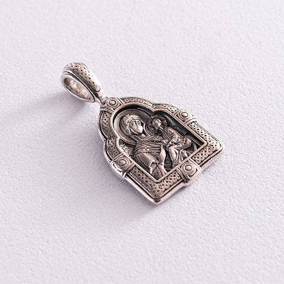 Серебряная ладанка "Божья Матерь" 13355 №4