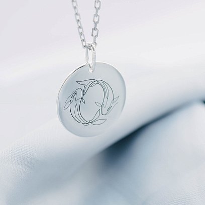 Срібний кулон "Стихія води" 133090ст №5