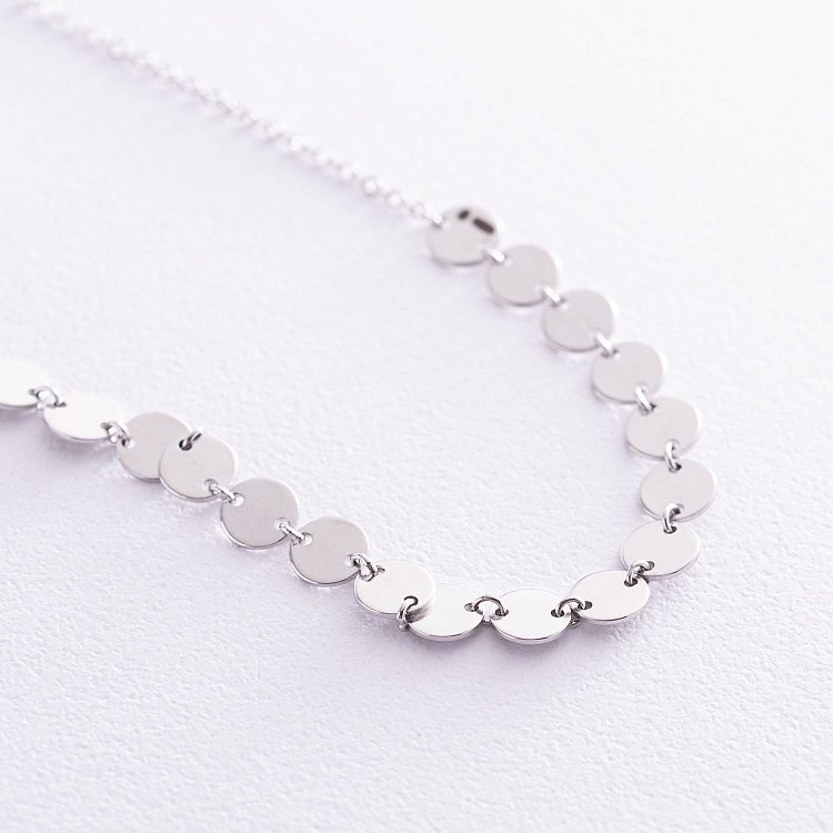 Колье "Монетки" в серебре 18745 от ювелирного магазина Оникс - 1