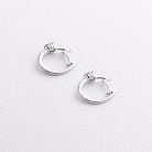 Золоті сережки "Квіточки" з діамантами сб0654ri от ювелирного магазина Оникс - 1