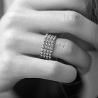 Широкое кольцо "Бьянка" в белом золоте к07999 от ювелирного магазина Оникс - 13