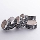 Серебряное текстурное кольцо 7018 от ювелирного магазина Оникс - 16