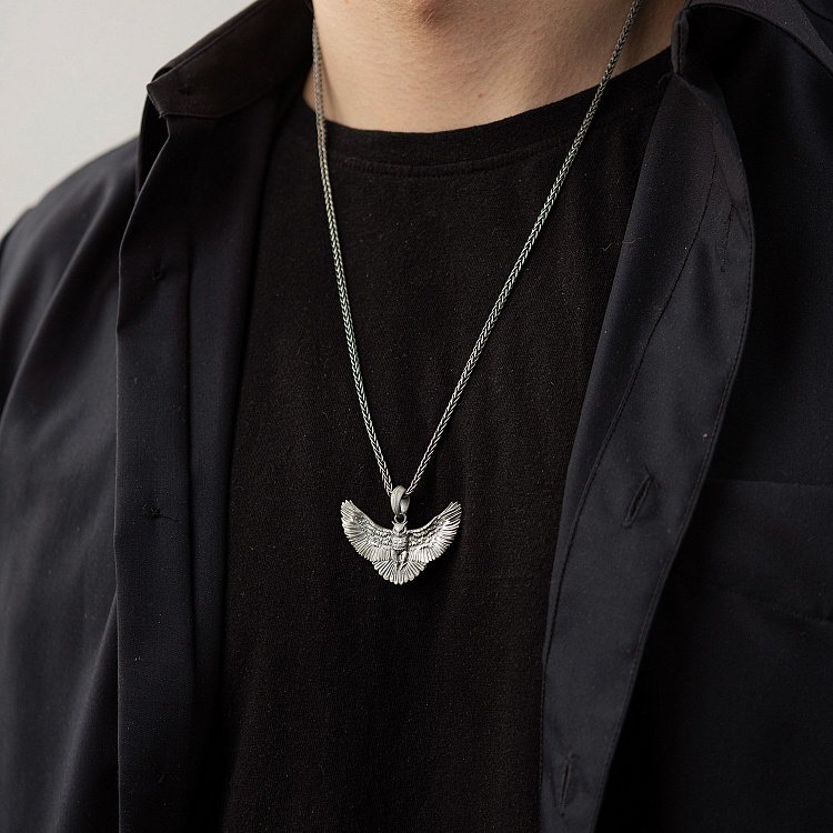 Срібний кулон "Сова" 7039 від ювелірного магазину Онікс - 6