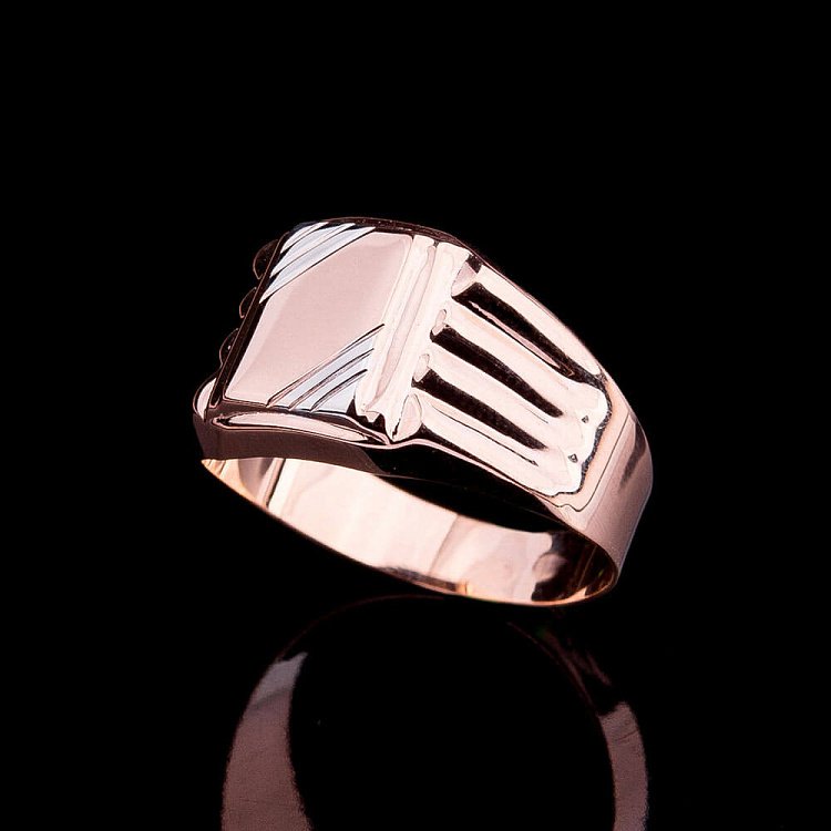 Золотая печатка к04372 от ювелирного магазина Оникс - 2