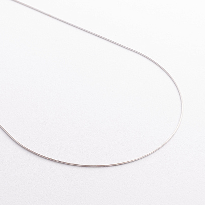 Срібний ланцюжок Снейк (1 мм) 15002 №3