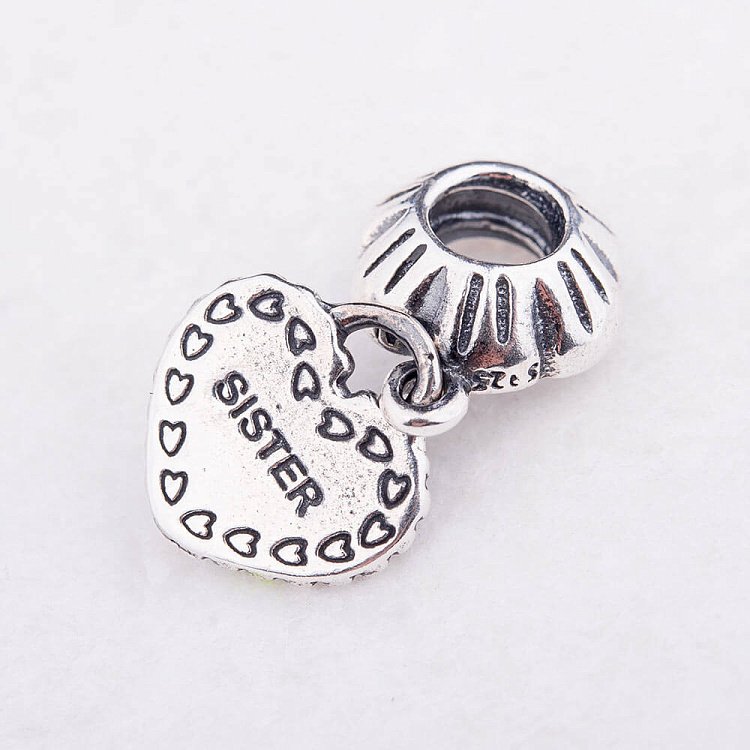 Срібний шарм "Сердечко" 132093 від ювелірного магазину Онікс - 2