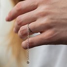 Серебряное кольцо "Монетка на цепочке" 901-01391 от ювелирного магазина Оникс - 6