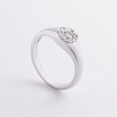 Золота каблучка з ﻿діамантами 244741121 №4